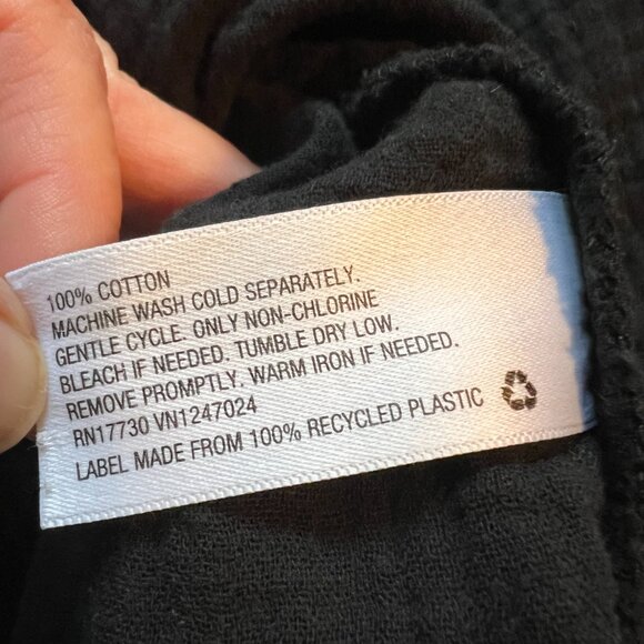 Ava & Viv Black dress with spaghetti straps mini length Size 1X. With pockets - Picture 4 of 5